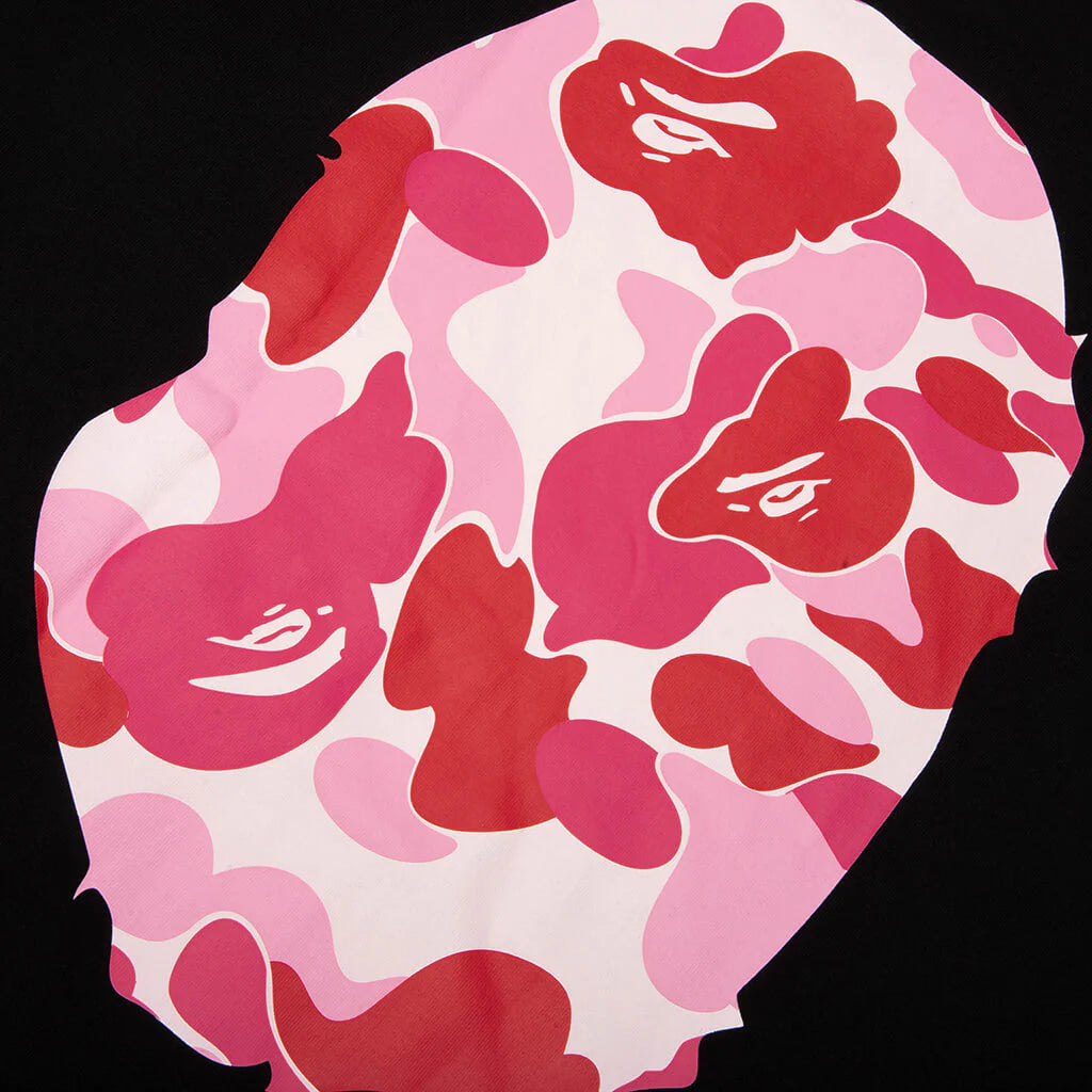 ABC Camo Big Ape Head Tee Black Pink