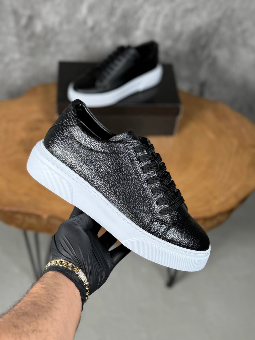 SARAR CASUAL SPOR SİYAH BEYAZ TABANLI 3