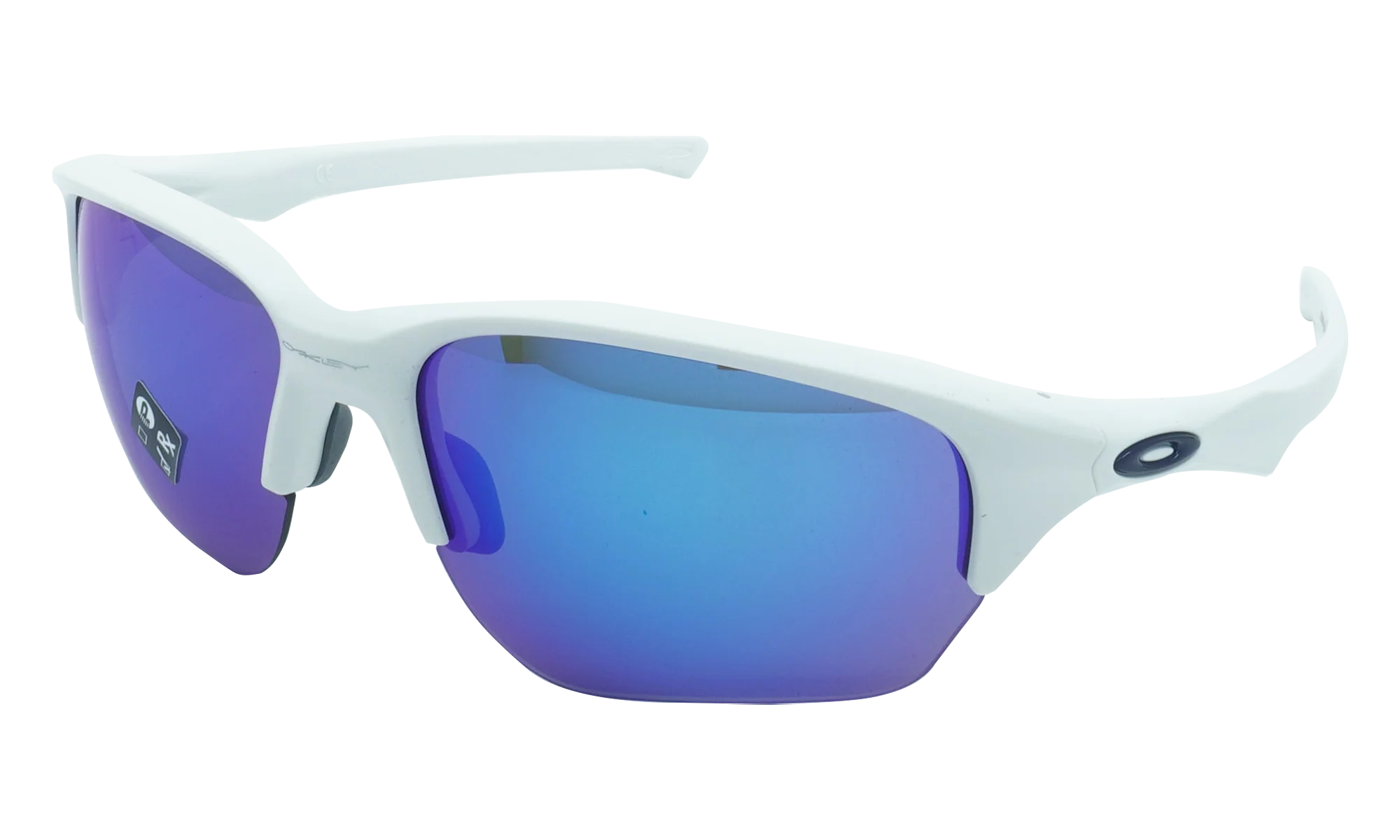 Flak Beta Sunglasses "Matte White / Sapphire Iridium" OO9363 15