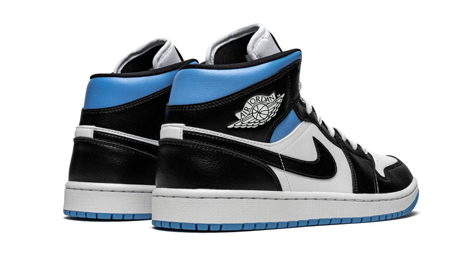 AIR JORDAN 1 MID WMNS Black White University Blue