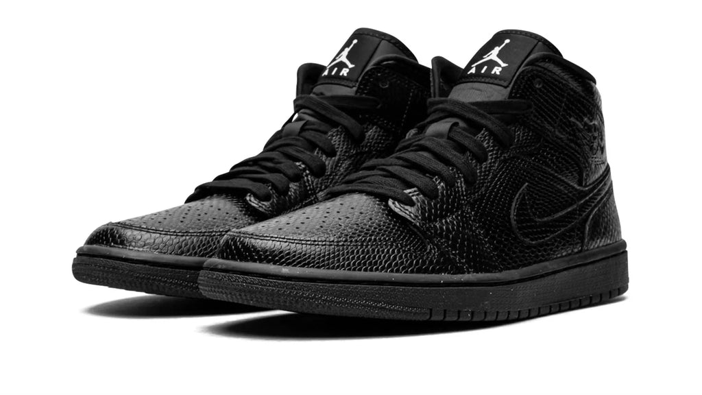 AIR JORDAN 1 MID WMNS Black Snakeskin