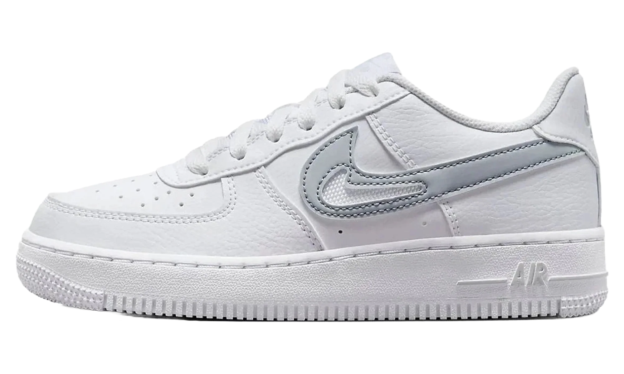 Air Force 1 GS "Cut Out Swoosh - White Photon Dust" FQ2413 100