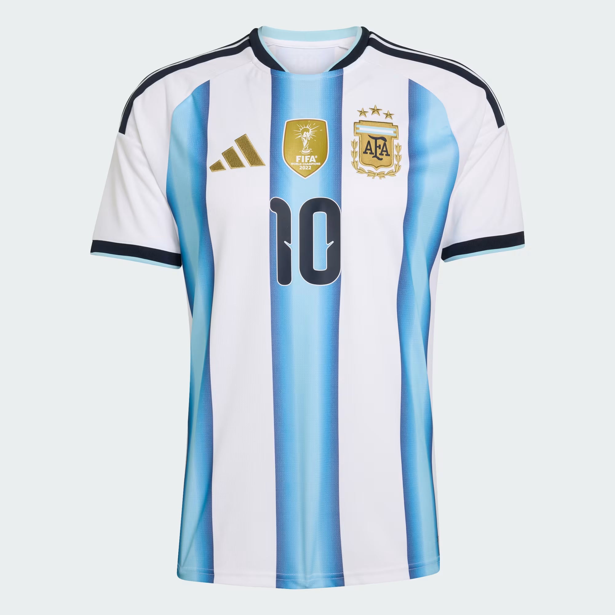 adidas Argentina Home 10 Messi Mens Soccer Jersey 26 White Blue