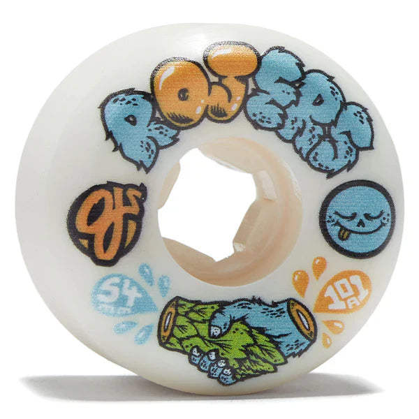 OJ Rojers Elite Hardline Wheels 101A 54MM White