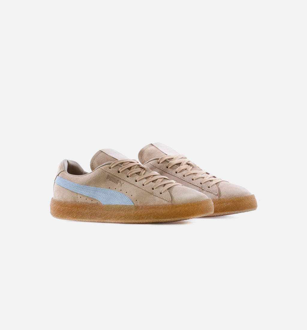 Maison Kitsune Suede Crepe Mens Lifestyle Shoe Sand Blue