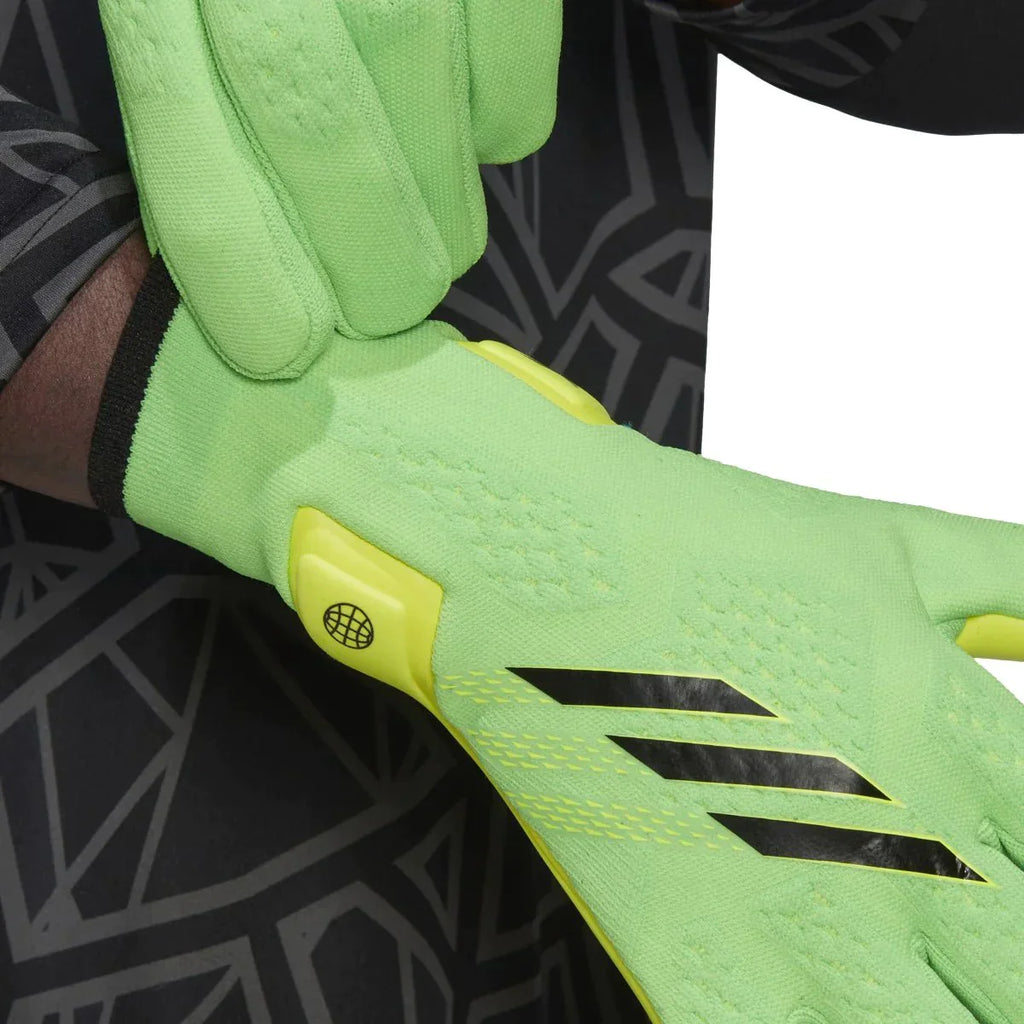 adidas X PRO Goalkeeper Gloves Green Black Solar Yellow