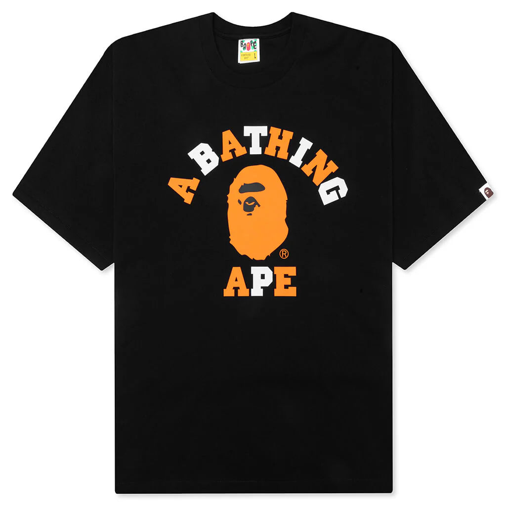 Feature x Bape College Relaxed Fit Tee Black