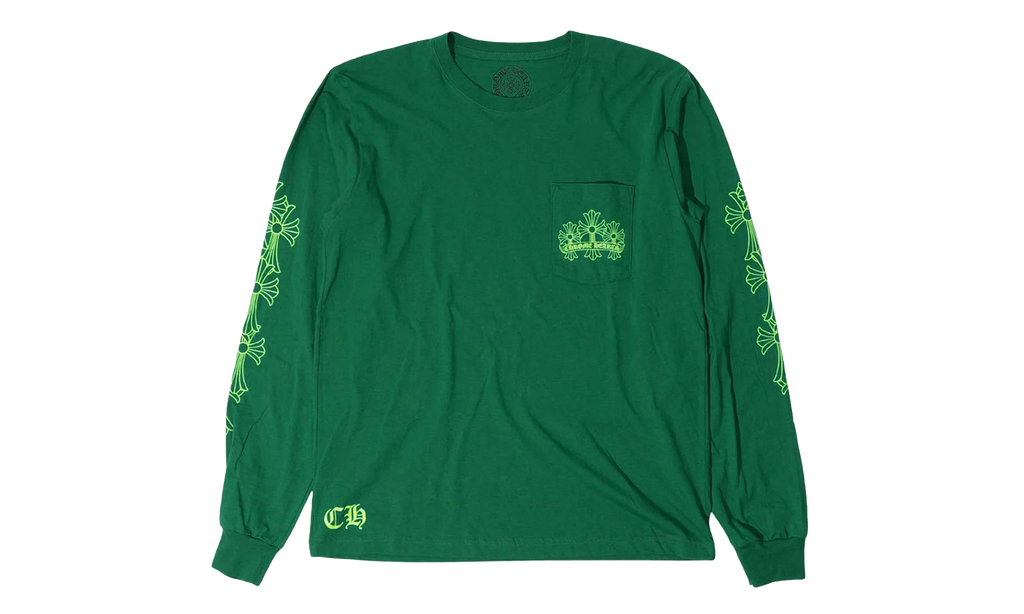 CEMETERY CROSS L/S Tee "GREEN" CHRM0842