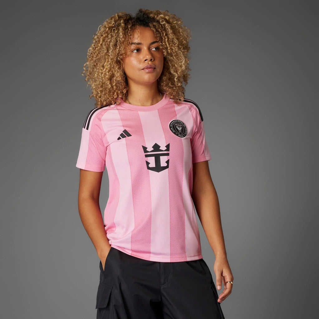 adidas Womens Inter Miami CF Messi Home Jersey 25 26 Pink