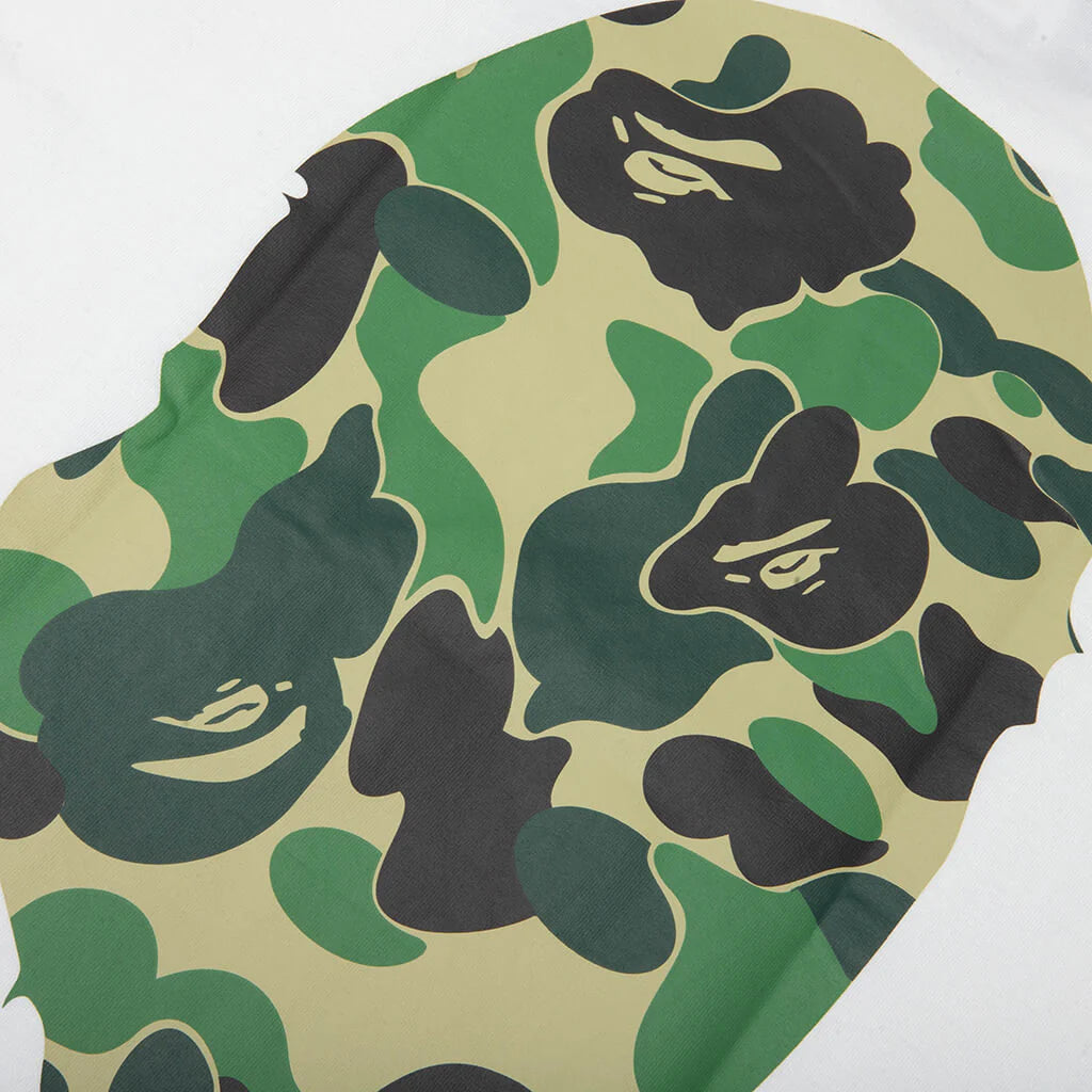 ABC Camo Big Ape Head Tee White Green