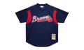 MLB John Smoltz Authentic Batting Practice Jersey "2003 Atlanta Braves – Navy" ABPJAC20009 ABRNAVY03JSM