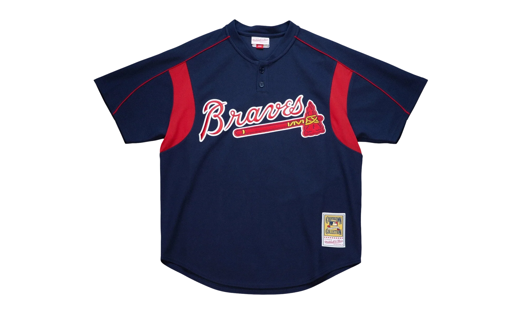 MLB John Smoltz Authentic Batting Practice Jersey "2003 Atlanta Braves – Navy" ABPJAC20009 ABRNAVY03JSM
