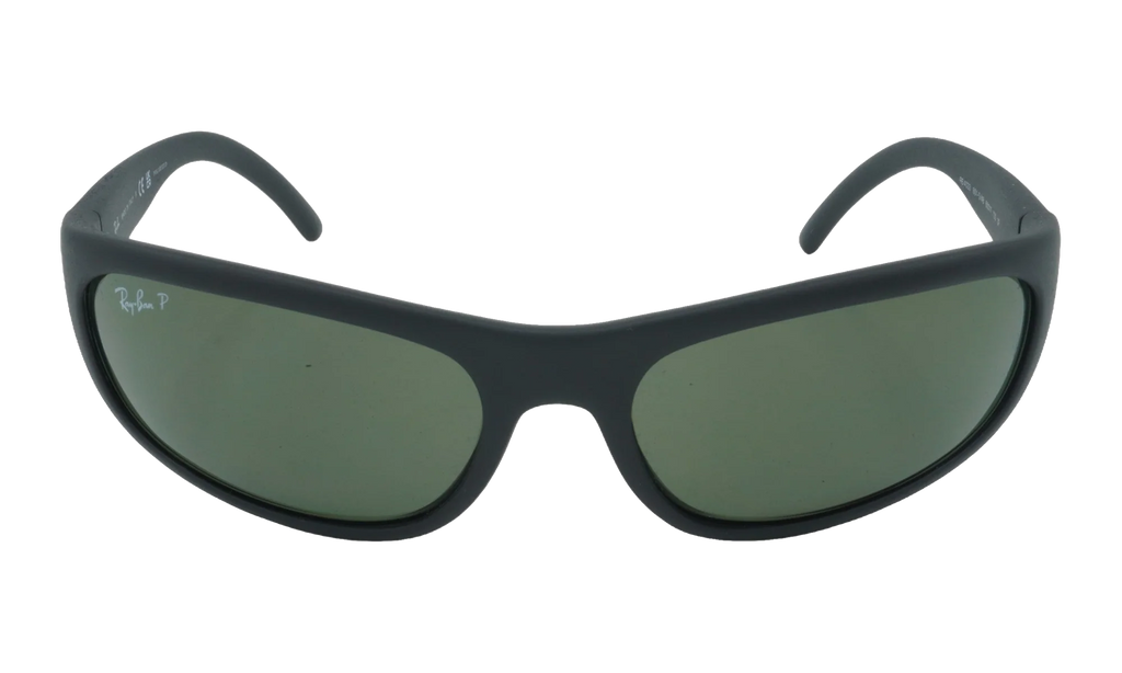 Predator Rectangular Polarized Sunglasses "Matte Black" RB4033-601-S48_60