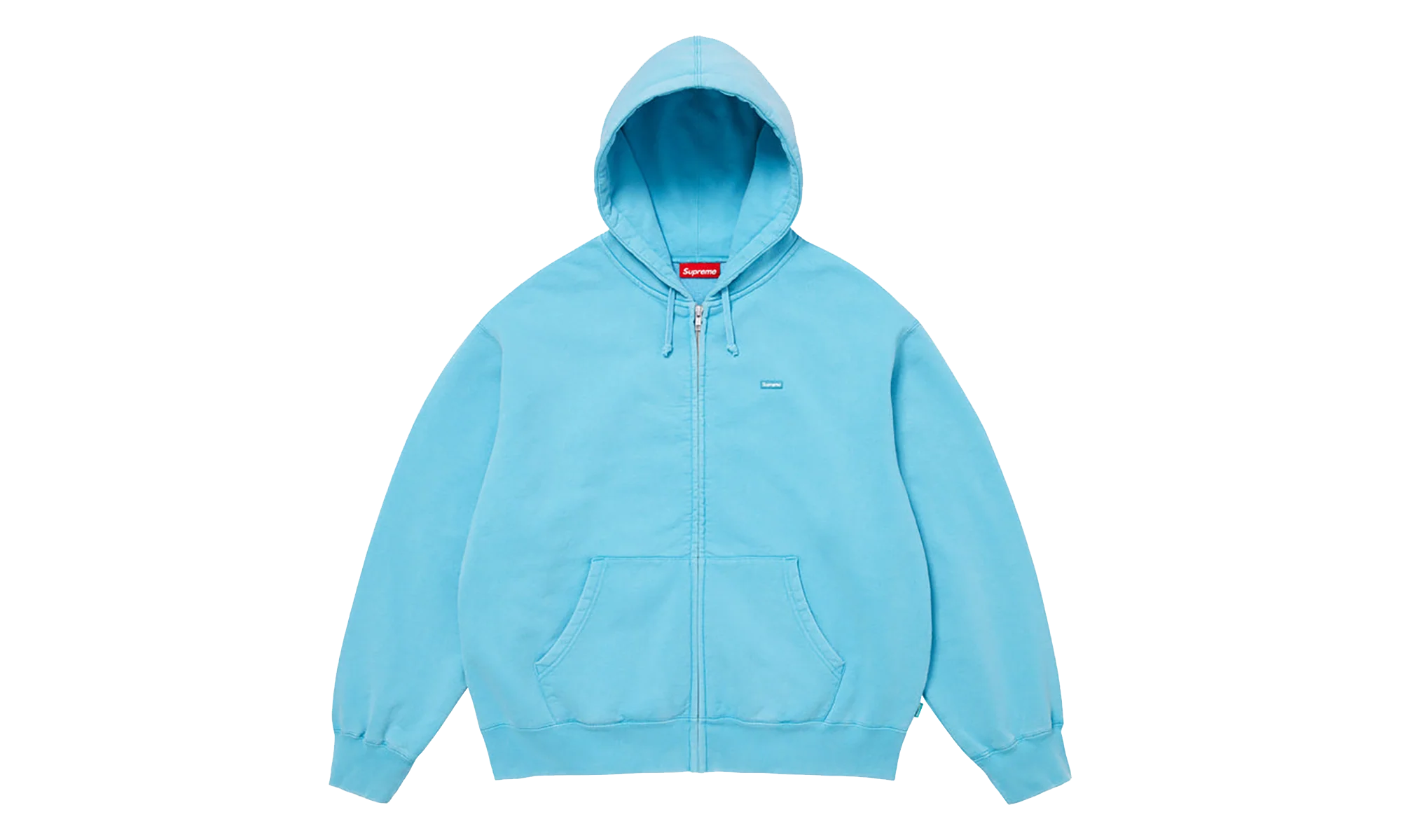 Small Box Zip Up Hooded Sweatshirt "SS26 - Light Blue" SU27350