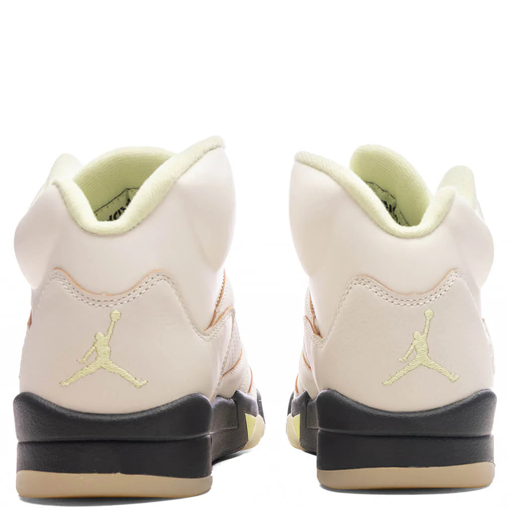 Womens Air Jordan 5 Retro Sail Luminous Green Anthracite