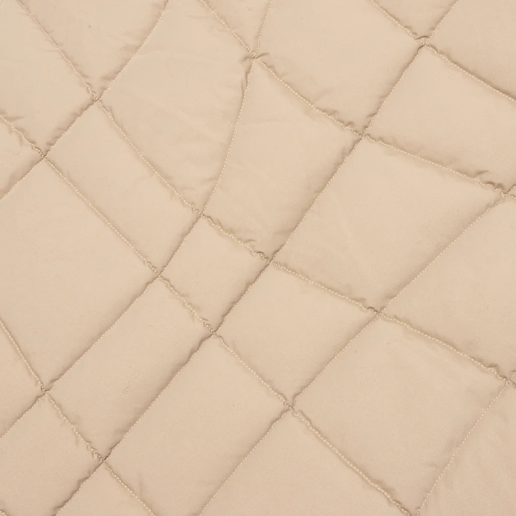 Waved Alien Puffer Vest Tan