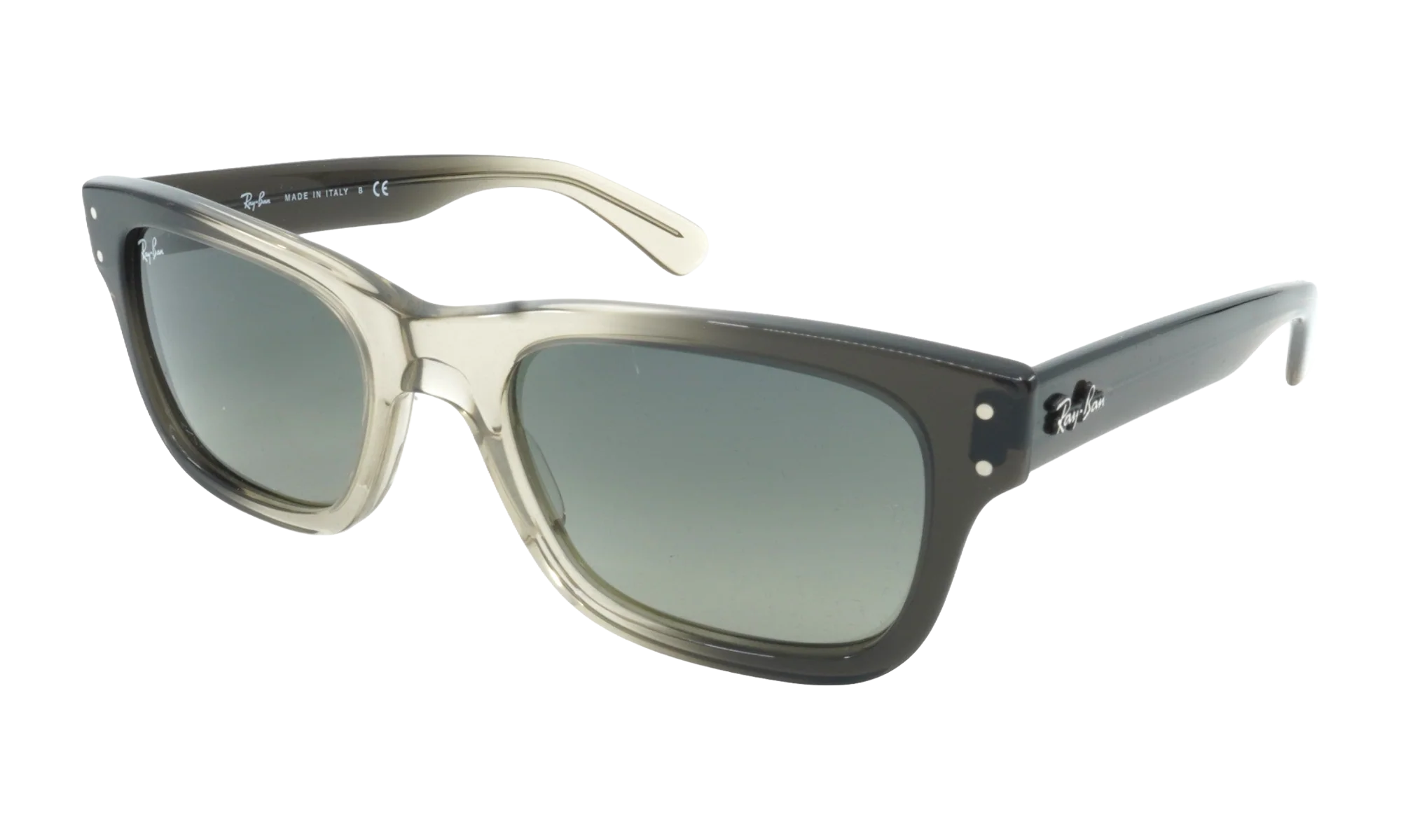 BURBANK SUNGLASSES "POLISHED TRANSPARENT GREY" RB2283-1340-71_52