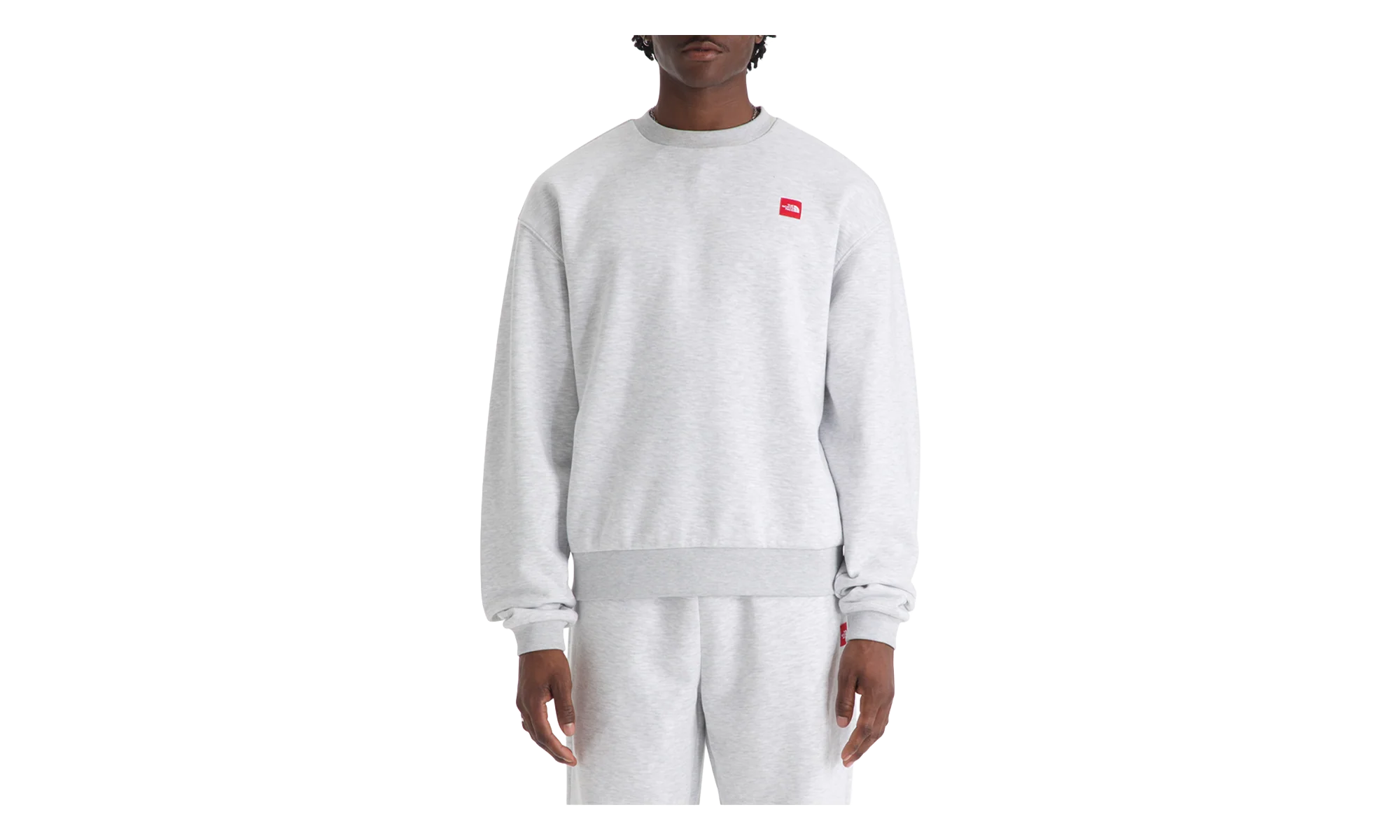 Red Box Crewneck Sweatshirt "TNF Classic Grey Heather" NF0A8EG1 E04
