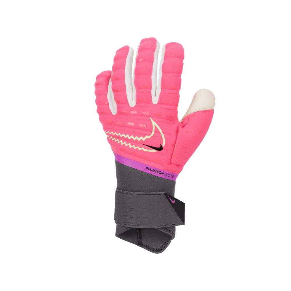 Nike Phantom Elite Goalkeeper Gloves Hyper Pink Iron Grey Brely Volt