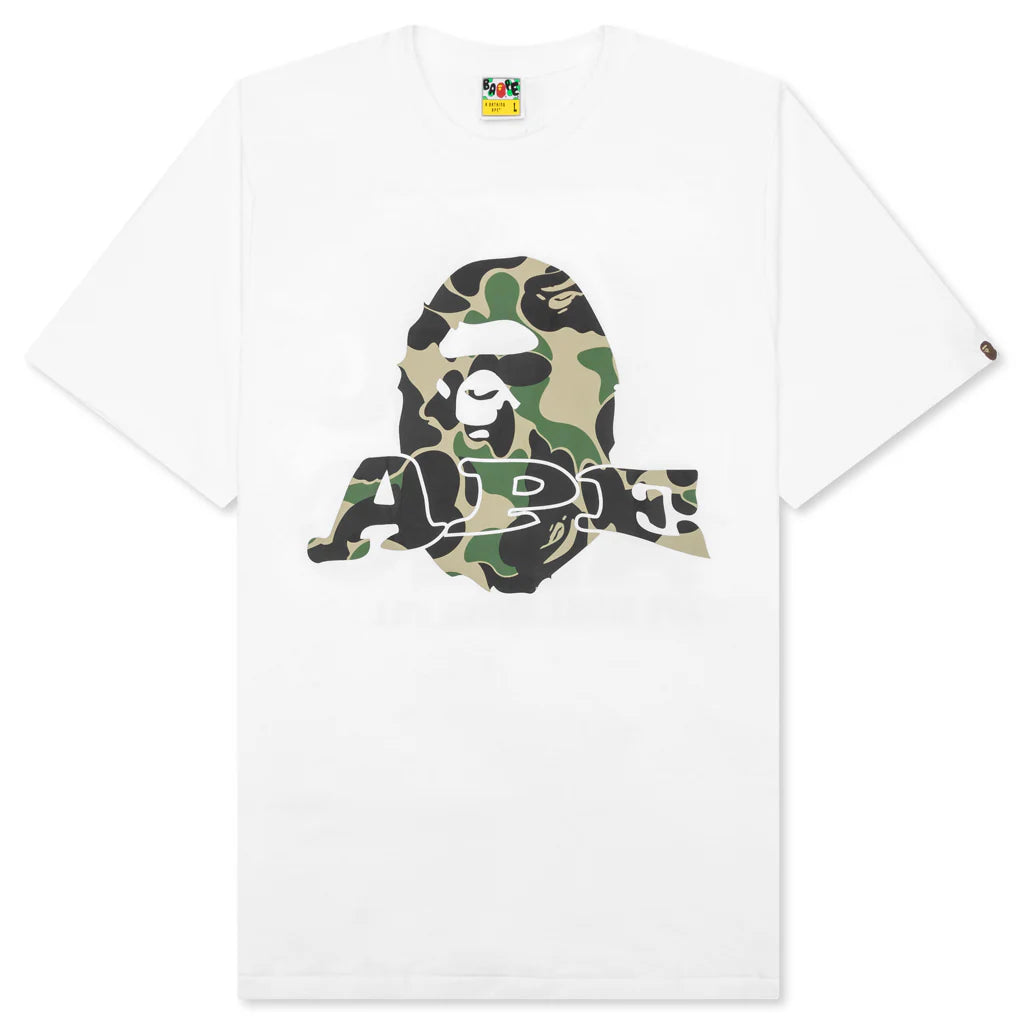 Abc Camo Ape Head Relaxed Fit Tee White