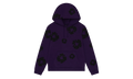 Black Cotton Wreath Hoodie "Purple" DT354