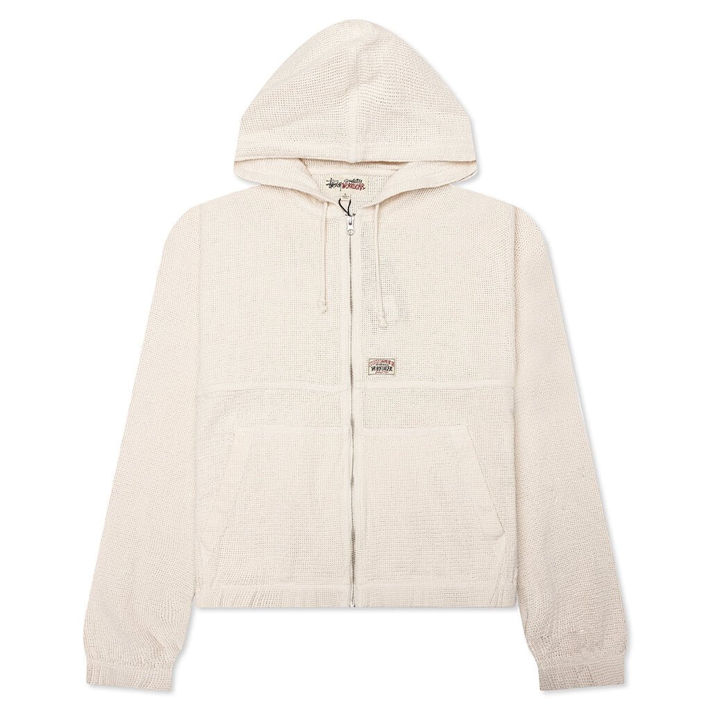 Work Jacket Cotton Mesh Bone