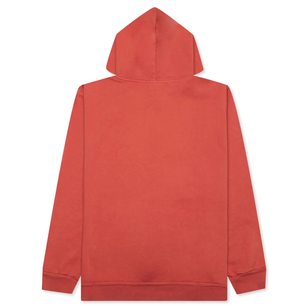 Bassline Hood Fleece Dusty Red