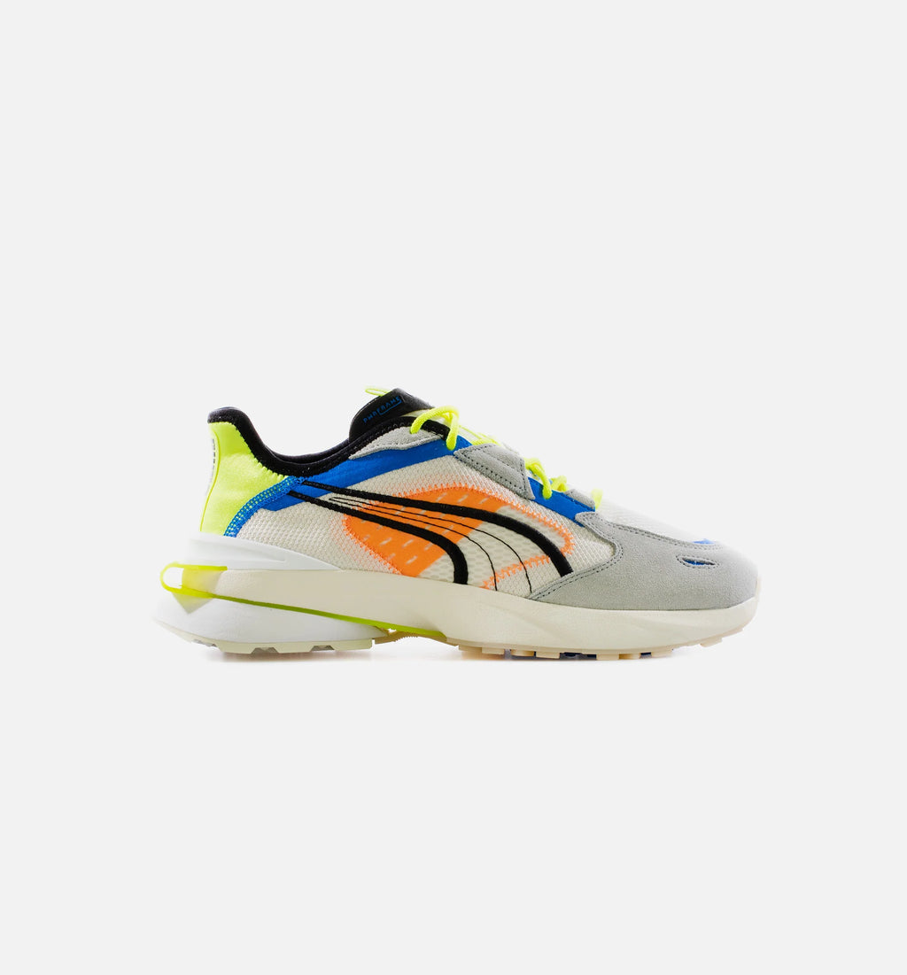 PwrFrame Abstract Mens Lifestyle Shoe Yellow White
