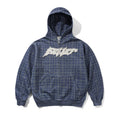 Butter Goods Amplify Zip Thru Hoodie Washed Navy Plaid