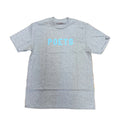 Poets OG Flocked T Shirt Grey Blue