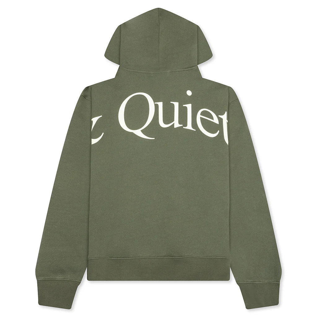 Jumbo Wordmark Hoodie Olive