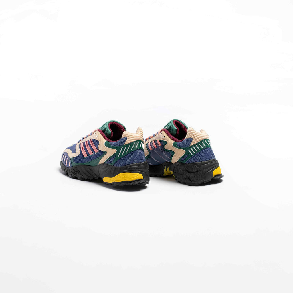 Torsion Trdc Mens Running Shoe Navy Green Pink Yellow