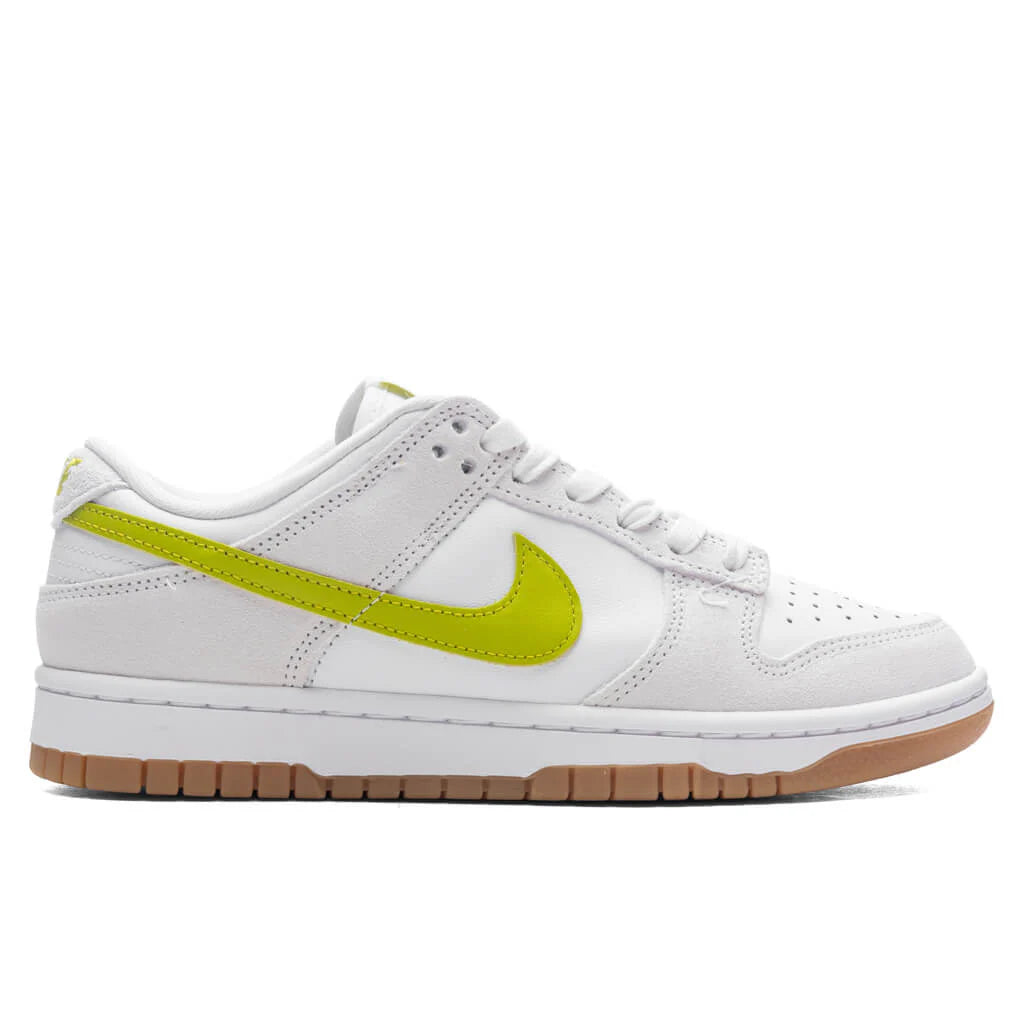 Women's Dunk Low - White/Bright Cactus/Gum Yellow