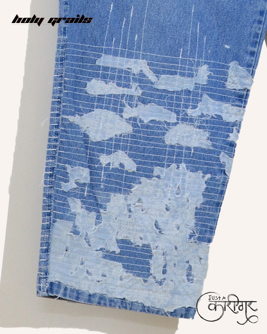 Clouds Blue Denim Jeans HG x Just A Karigar