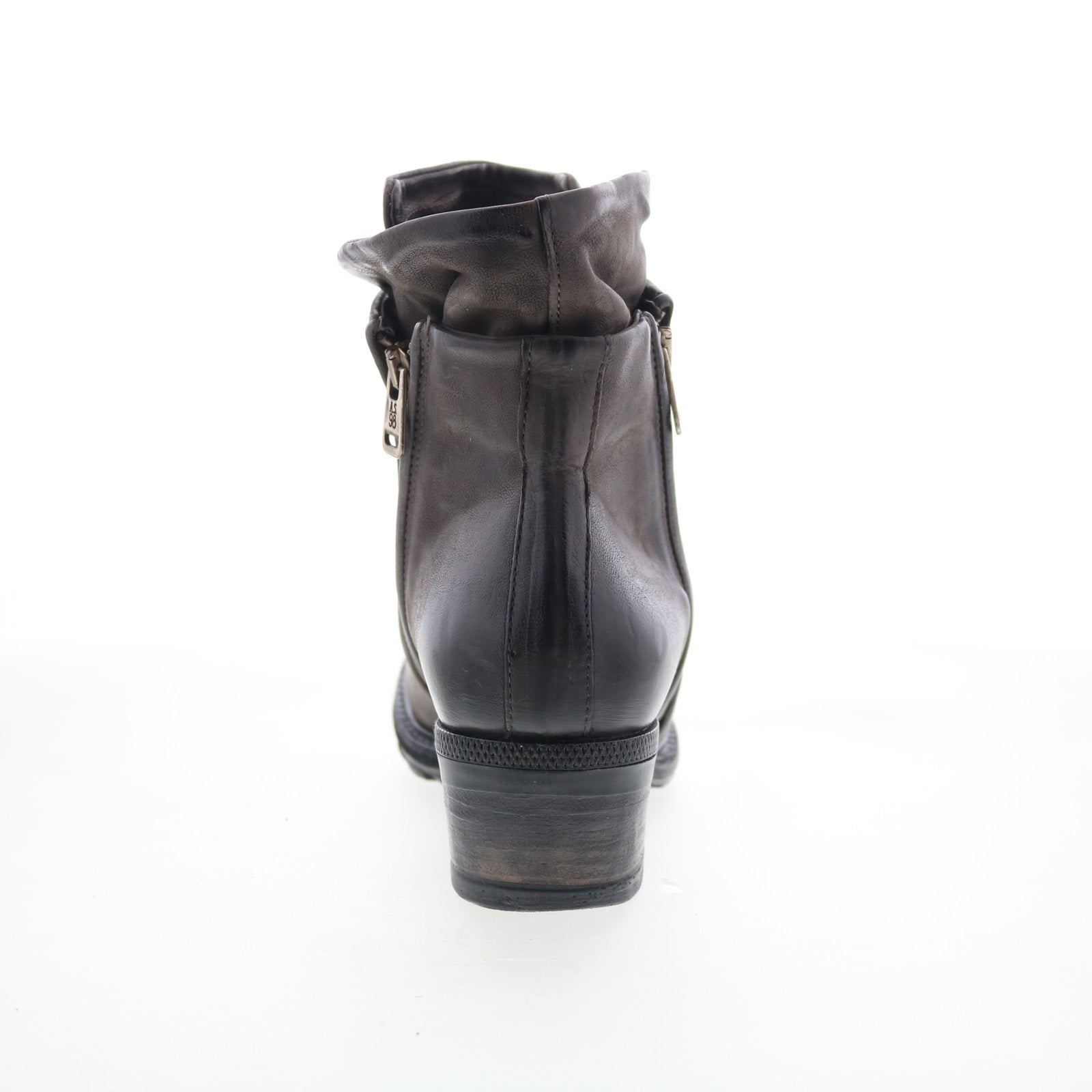 Cadmus Womens Brown Leather Zipper Ankle & Booties Boots