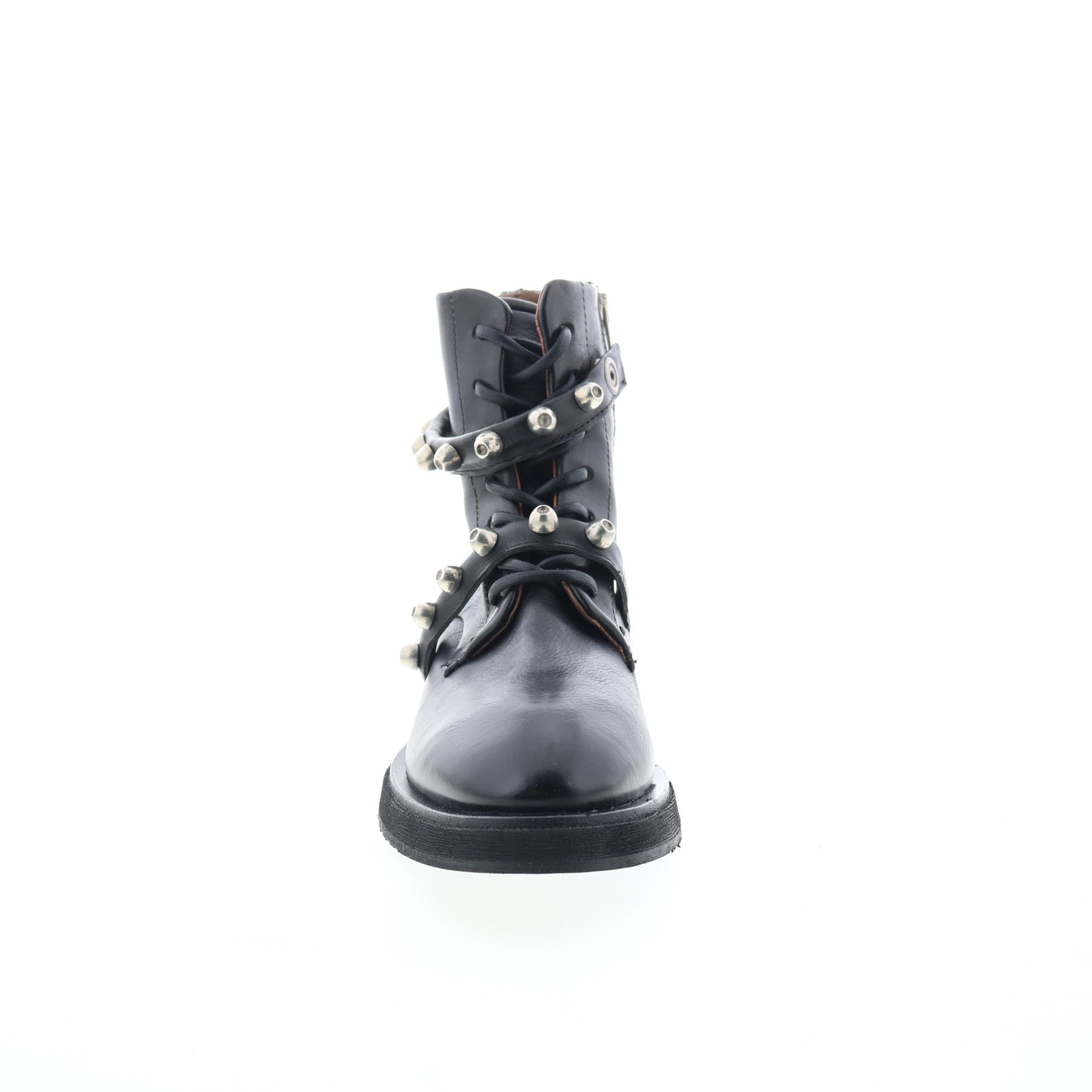 Carl Womens Black Leather Zipper Casual Dress Boots