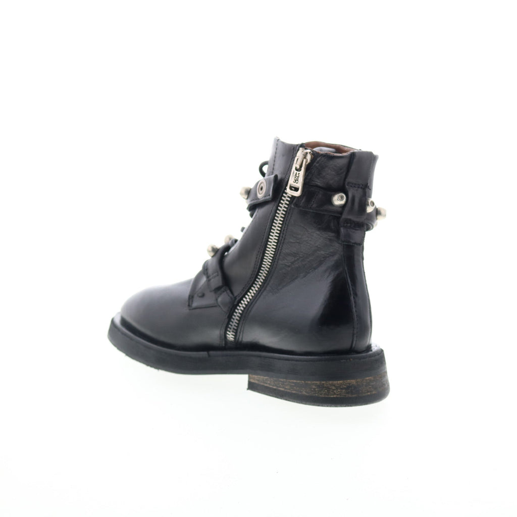 Carl Womens Black Leather Zipper Casual Dress Boots