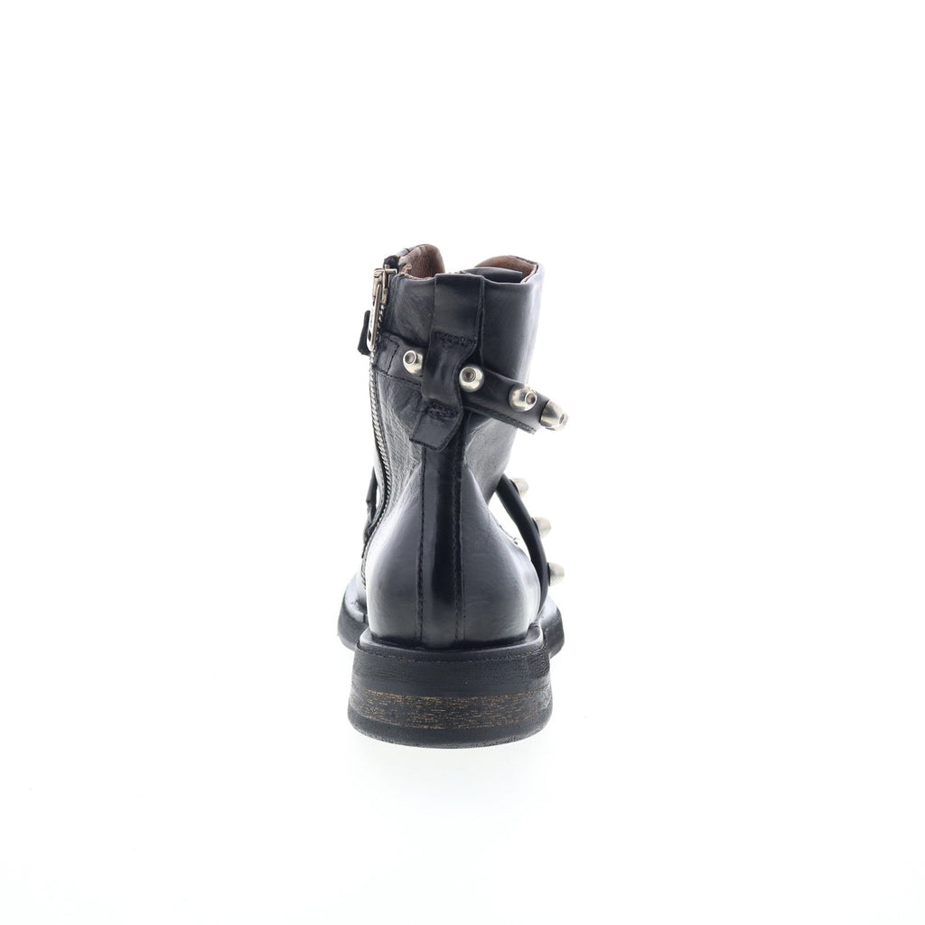 Carl Womens Black Leather Zipper Casual Dress Boots