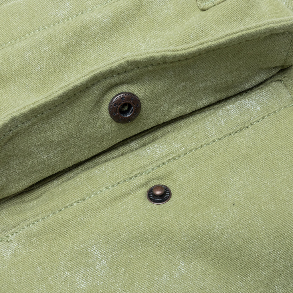 Twill Cargo Wide Leg Pant Green