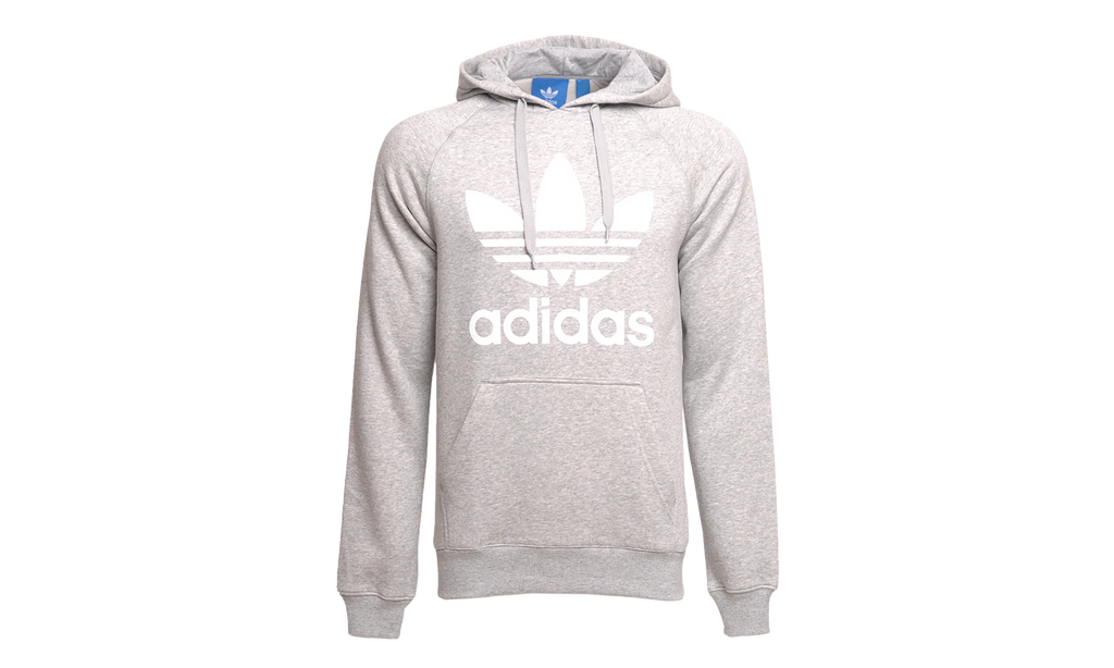 Originals Trefoil Pull Over Hoodie "Medium Grey Heather / White" AY6472