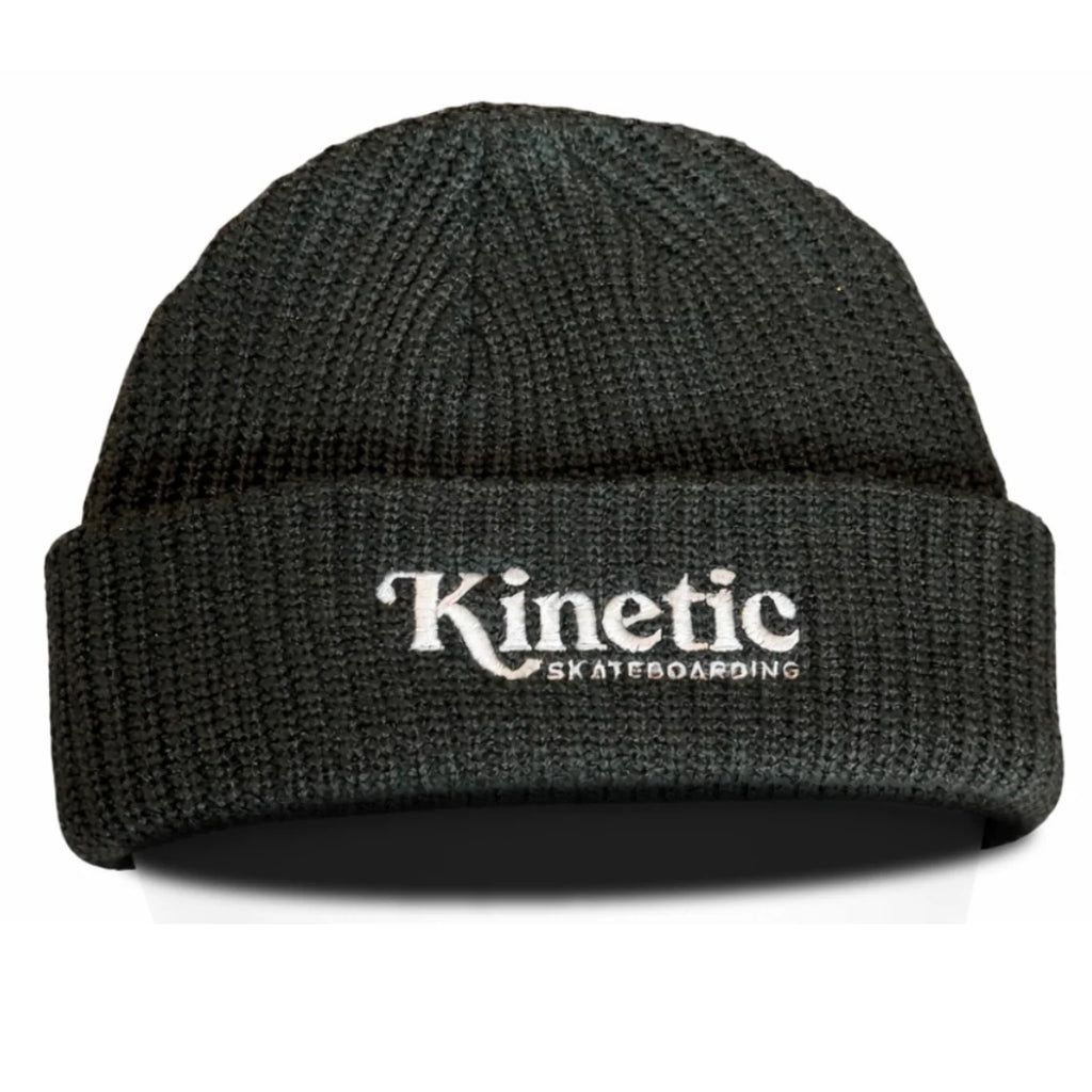 Kinetic Logo Cuff Beanie Charcoal