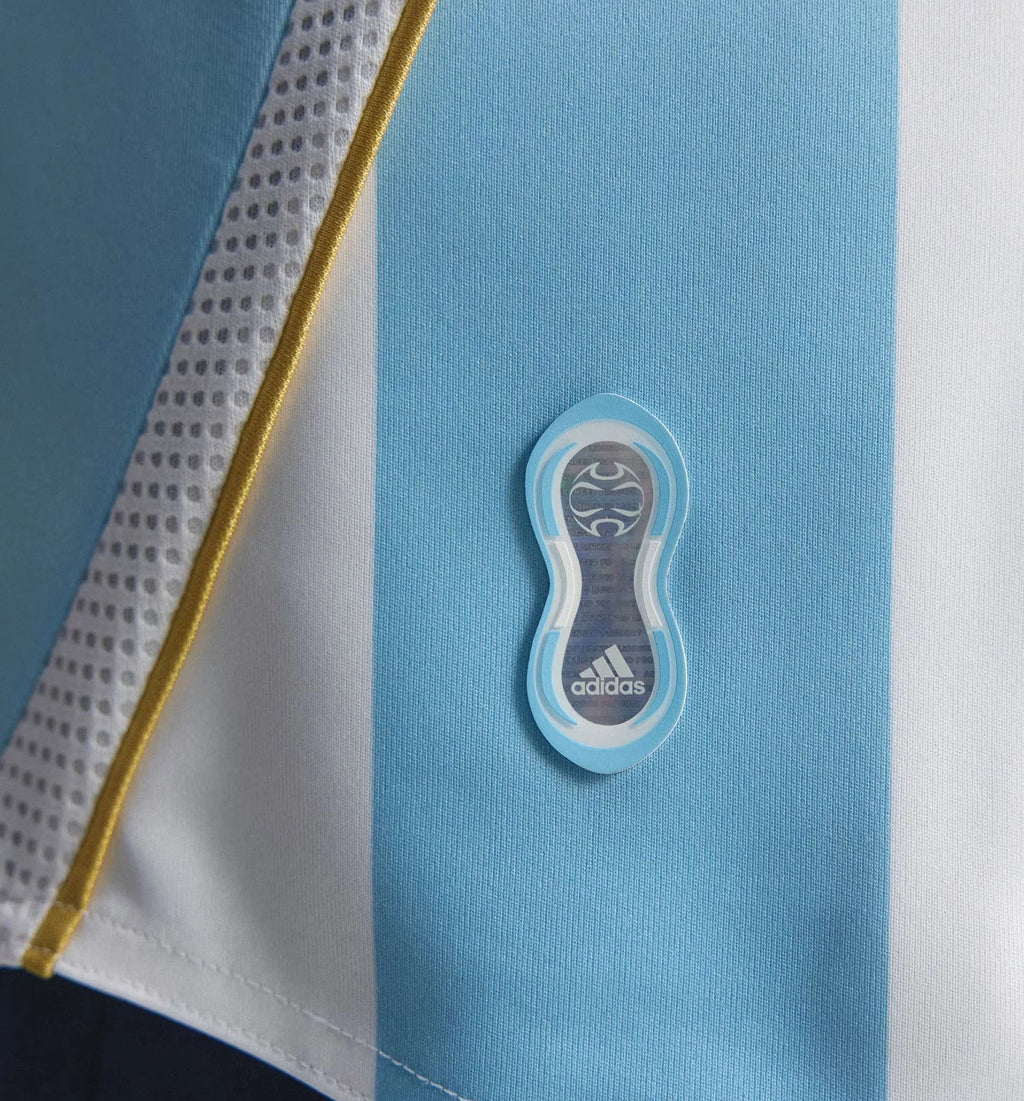Argentina Home 2006 Messi Mens Jersey White
