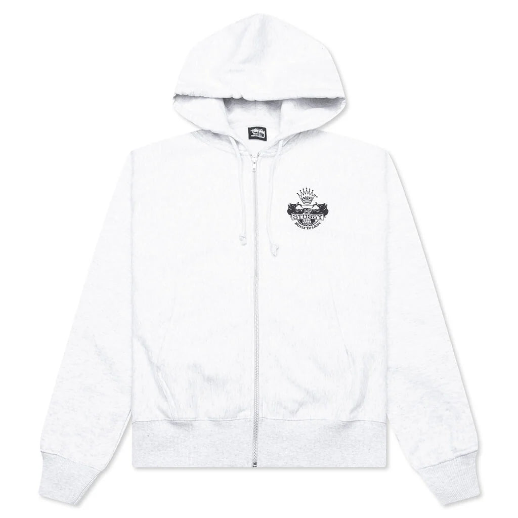 Built To Last Zip Hoodie Ash Heather