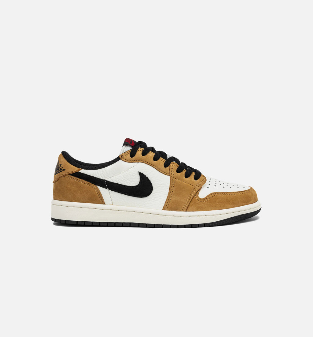 Air Jordan 1 Low OG Rookie Of The Year Mens Lifestyle Shoe Sail Black Golden Harvest Gym Red