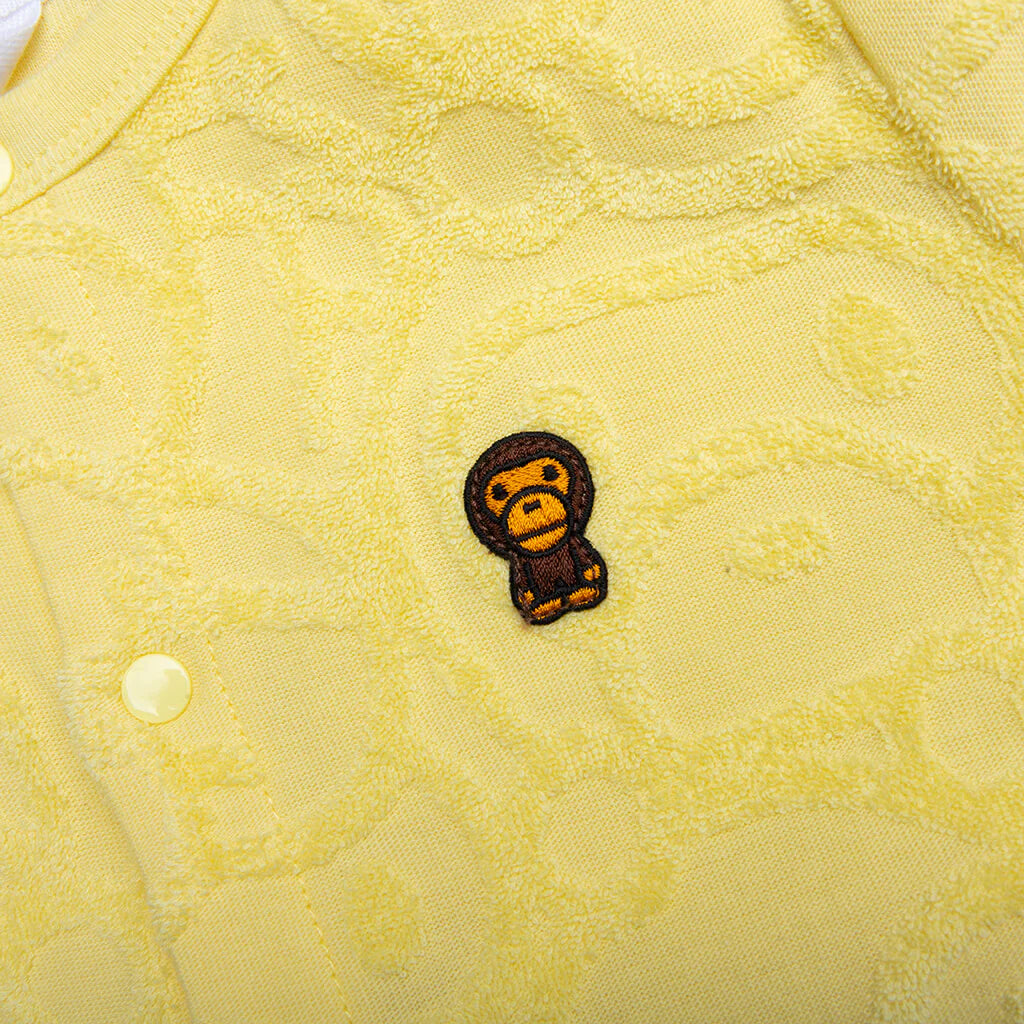 Infants All Baby Milo Pile Rompers Yellow