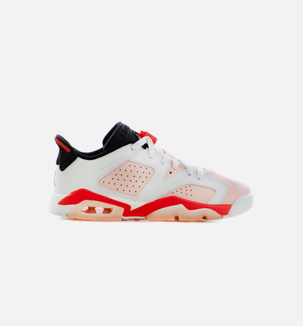 Air Jordan 6 Retro Low Atmosphere Grade School Lifestyle Shoe Pink White