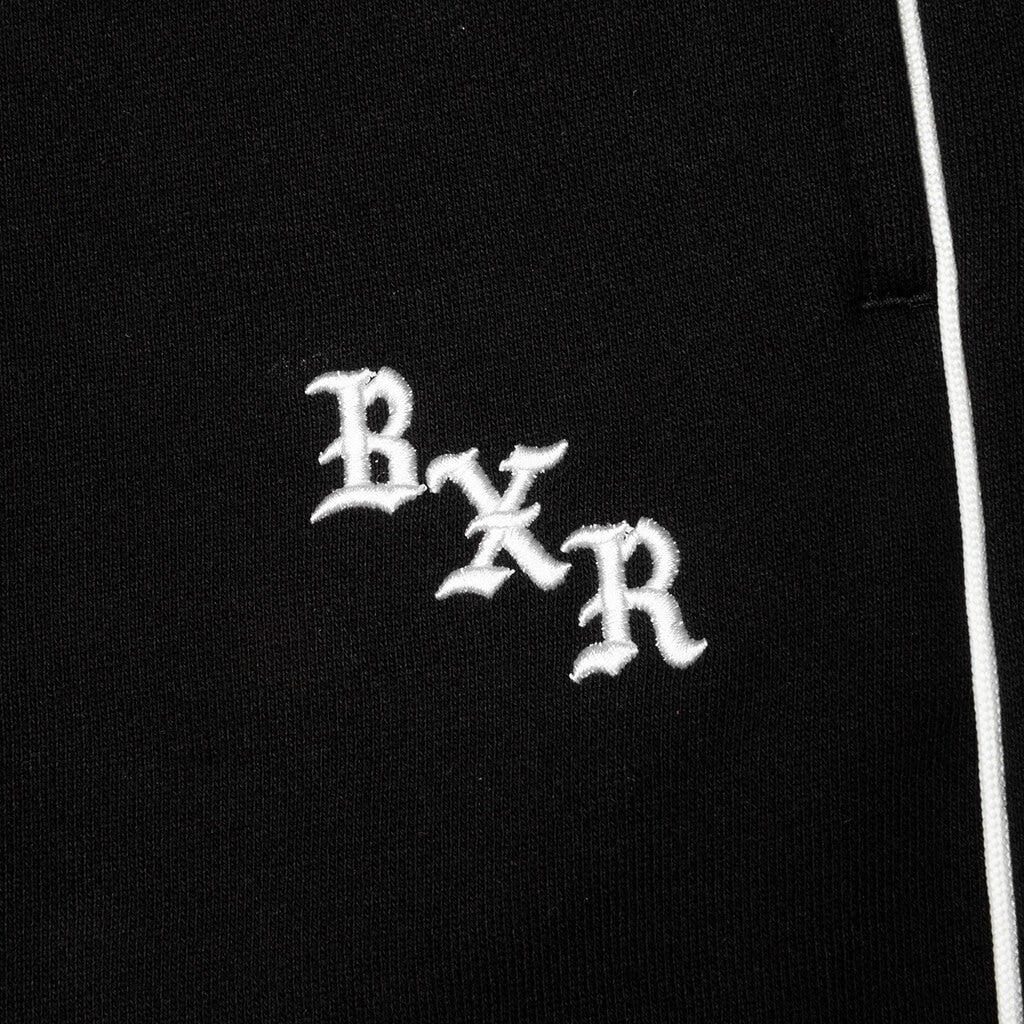 BxR Piped Sweatpants Black