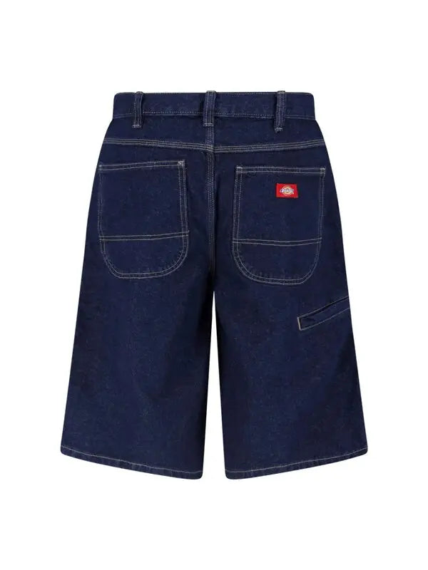 Dickies 958 Loose 13 Woven Work Shorts Rinsed Indigo