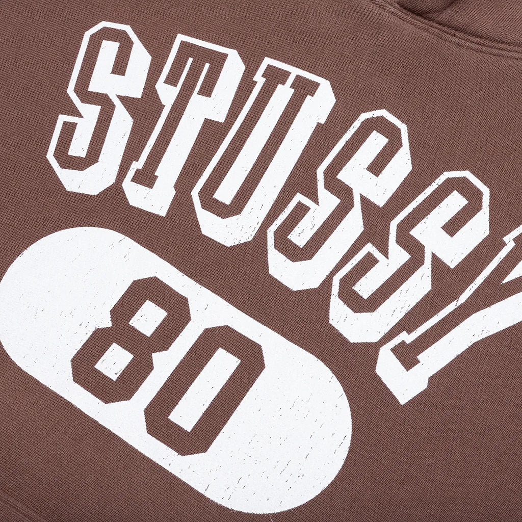 Stussy 80 Relaxed Hood Brown