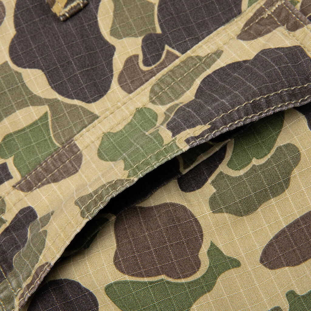 Duck Cargo Pant Camo Duck Green Stone Washed